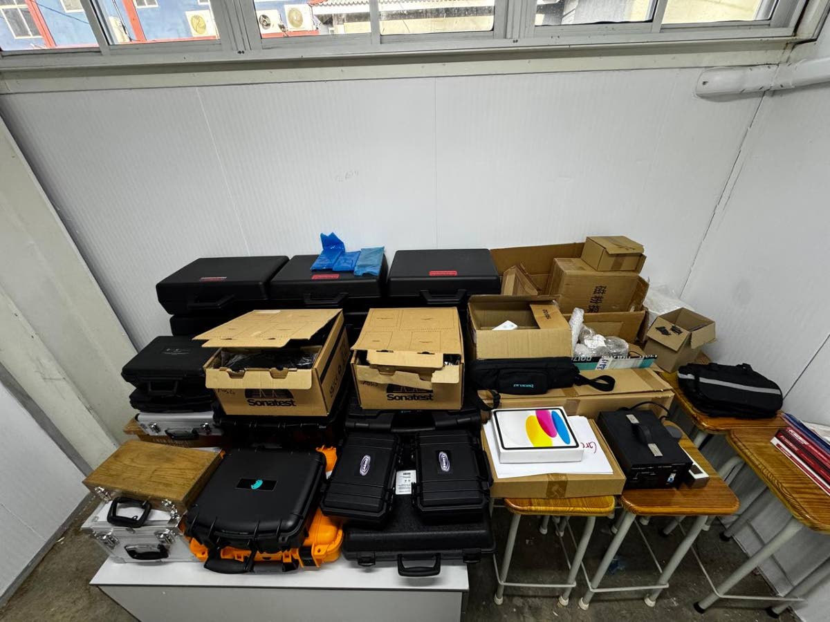 Equipment in the Caribbean Maritime University’s newly commissioned non-destructive testing laboratory.