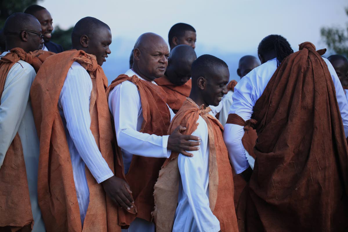 Mourners gather for the funeral of Tooro’s King Oyo Nyimba in the remote city of Fort Portal, near the Congo border in Uganda.