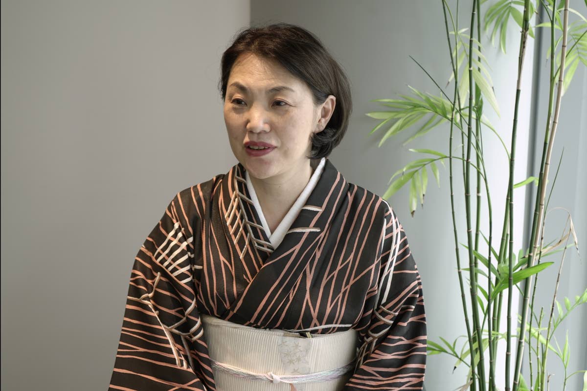 Ikenobo headmaster-designate Senko Ikenobo. 