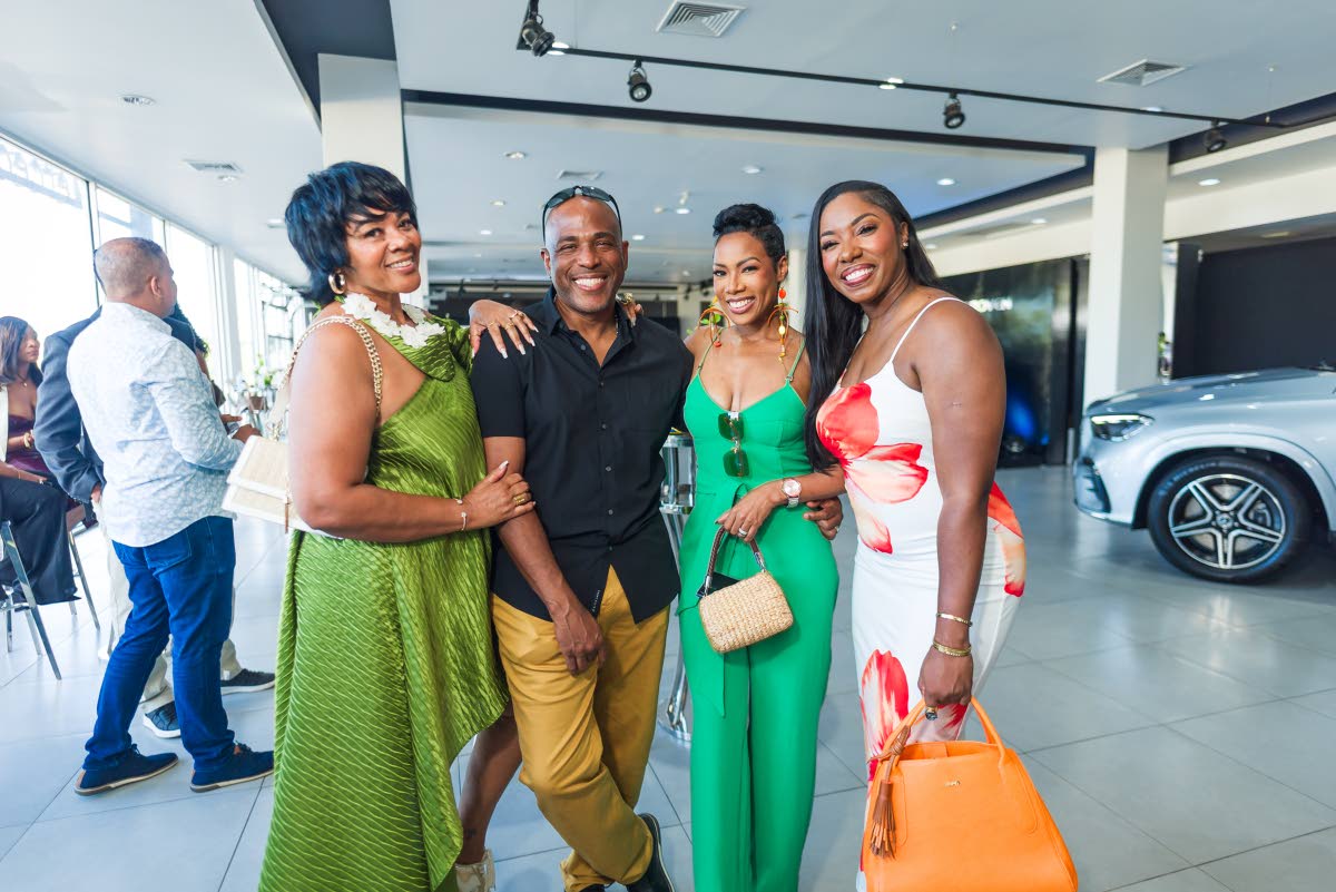 Entrepreneur Brian Bennett-Easy (second left) and his wife, Makeba Bennett-Easy (second right), chief people and transformation officer at PROVEN Group, share the lens with Lisa McIntosh-Aris (left) and Diedrian Sifflet, PROVEN’s senior manager, human re
