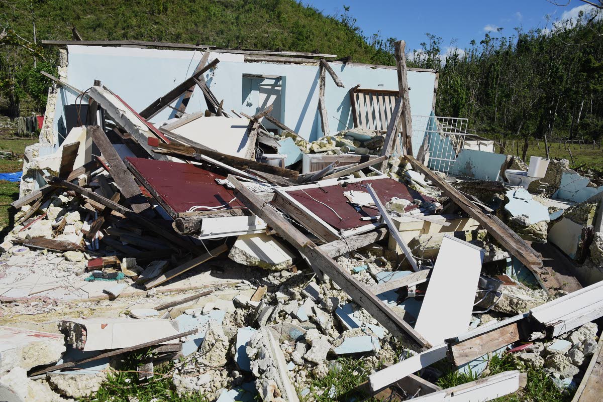 Half of this home in Bog, Westmoreland crumbled during the passage of Hurricane Melissa last October.