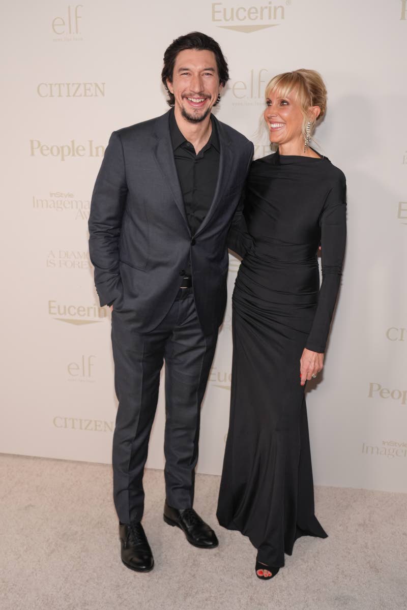 Adam Driver is all smiles with celebrity groomer and honouree Amy Komorowski.