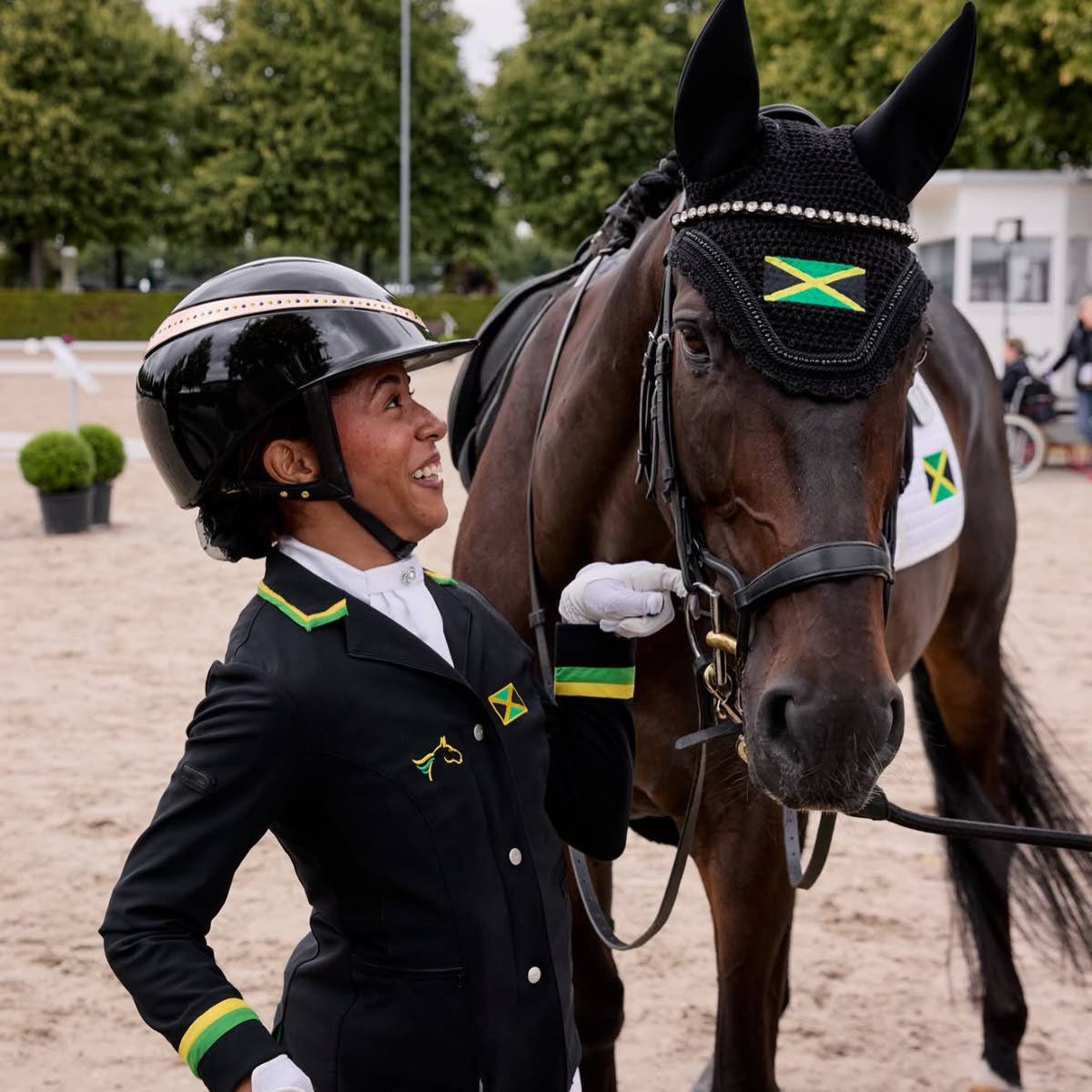 Tegan Vincent-Cooke and her horse, Stolen Kiss.