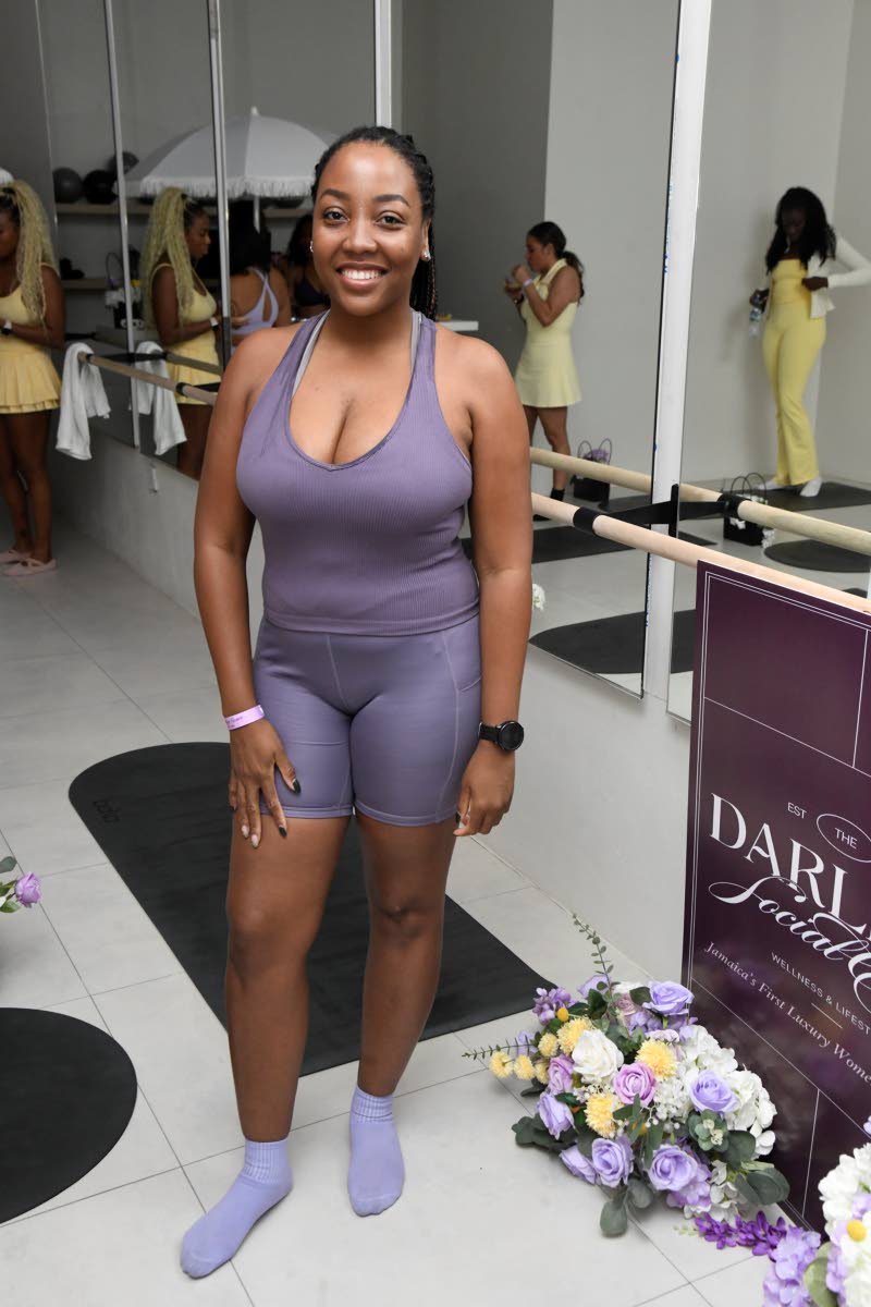 Trading her doctor’s coat for Pilates wear, Dr Deandra Poyser brings a sporty touch to the afternoon, looking ready to put her flexibility to the test. 