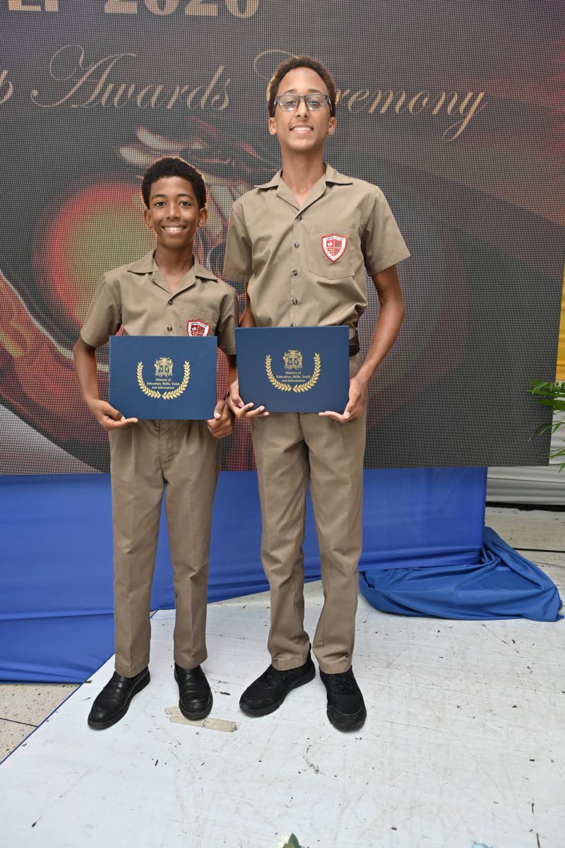 Government scholarship recipients James Whittingham (left) and Noah Thwaites.