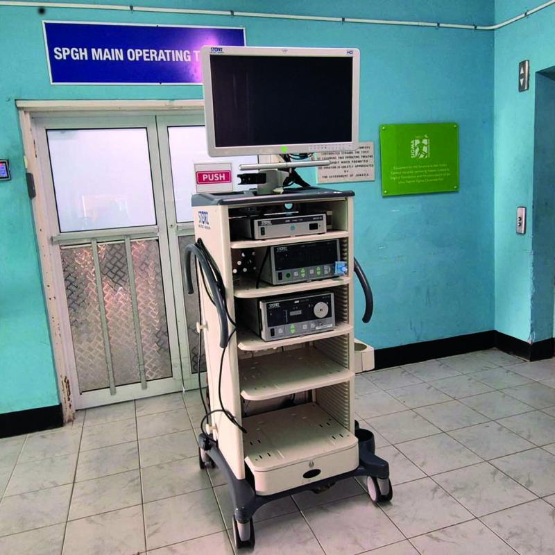 Savanna-la-Mar hospital gifted US$30,000 laparoscopic tower
