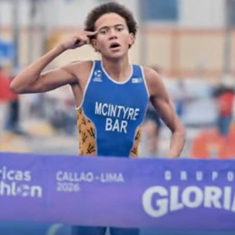 Barbadian McIntyre captures junior title at Americas Triathlon