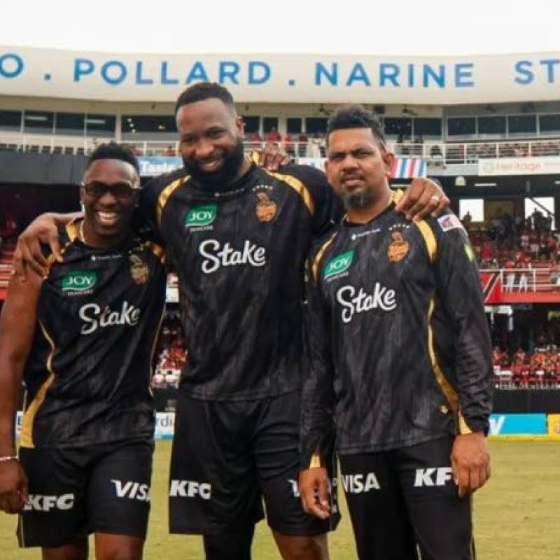 Stand renamed in honour of Bravo, Narine, Pollard