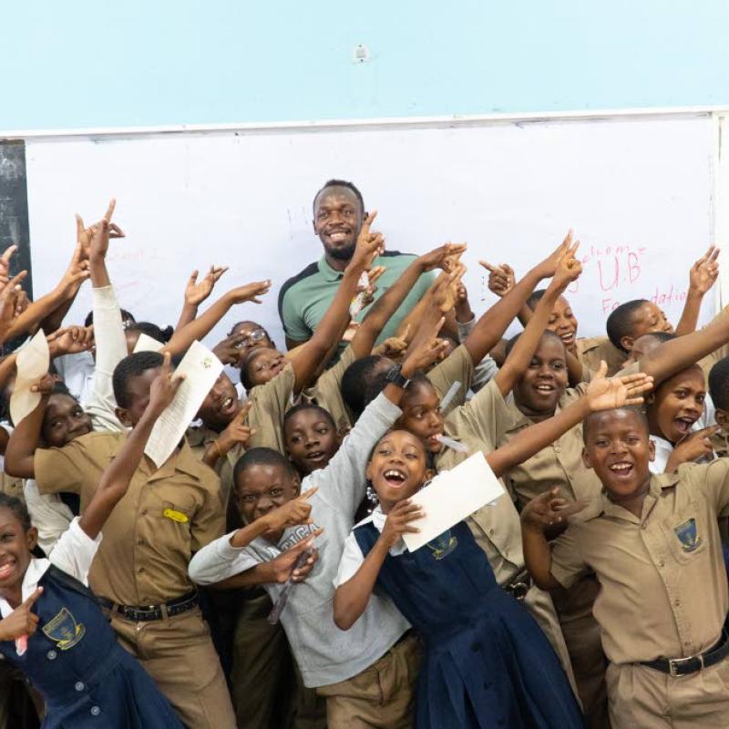 Over 100 hurricane-affected students in western Jamaica get financial boost from Usain Bolt Foundation