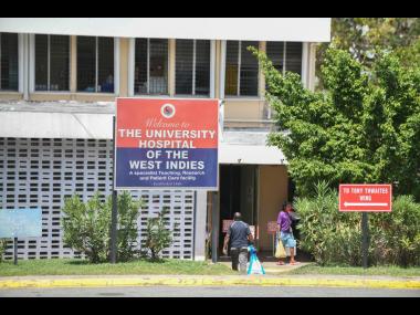 
View of a section of The University Hospital of the West Indies in St Andrew.