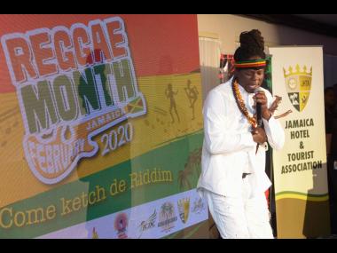In this file photo Richie Spice is seen performing at the launch of Reggae Month.
