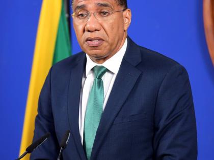 Dr Andrew Holness, prime minister of Jamaica. 