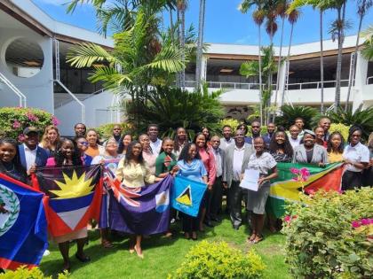 Youth leaders and delegates gather at the Jamaica Conference Centre in downtown Kingston  during the Caribbean Youth Environment and Climate Change Conference held earlier this month.