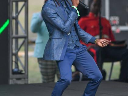 Nesbeth performs his hit song, ‘My Dream’, at the swearing-In ceremony of Prime Minister Dr Andrew Holness at King’s House on September 16.