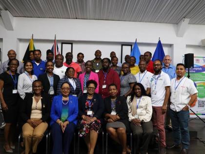 Health personnel who participated in the Smart Hospitals Training hosted by PAHO/WHO to strengthen the safety, sustainability and resilience of health facilities across the Caribbean.