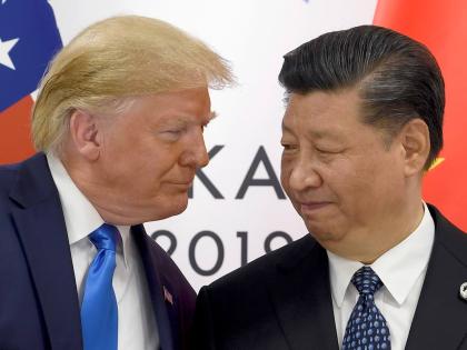 US President Donald Trump (left), and Chinese President Xi Jinping.