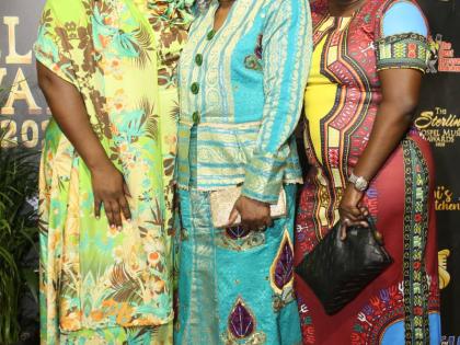 From left: Nadine Blair; her mother Rev Evon Blair, and Paula Blair at the Sterling Gospel Music Awards held on October 4 at the Emmanuel Apostolic Church, Braeton Parkway, Portmore, St Catherine.