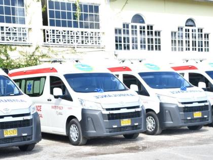 Four new ambulances handed over to the North East Regional Health Authority (NERHA) for public health facilities across the region at a ceremony on January 13 in Ocho Rios. 
