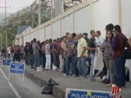 Venezuelan nationals seeking to get registered in Trinidad in 2019. 