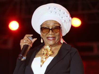 Reggae Queen Marcia Griffiths, seen here performing at the 2025 Coveside Concert in St Ann, shows off her timeless vocal skills with ‘Grateful’ on the ‘Jam Again Riddim’ compilation album.