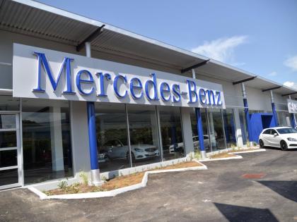 Silver Star Motors’  Mercedes-Benz showroom on South Camp Road, Kingston.