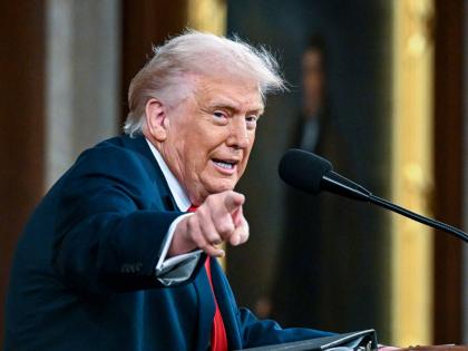 President Donald Trump delivers the State of the Union address to a joint session of Congress in the House chamber at the US Capitol in Washington DC. 
