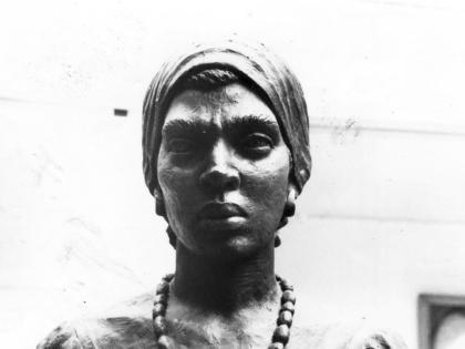A bust of Nanny of the Maroons 