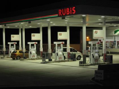 A Rubis gas station. 