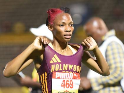 Jovi Rose of Holmwood Technical celebrates after winning the Class One girls 1500mat Champs 2026.