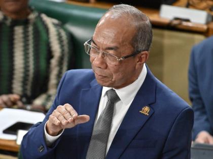 Dr Horace Chang, deputy prime minister and minister of national security and peace, addresses Tuesday’s sitting of Parliament at which he opened the 2026-2027 Sectoral Debate.