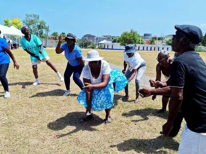 Participants compete in the ska dance competition.