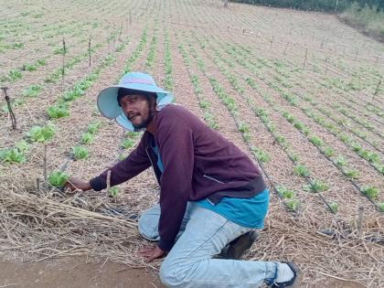 Andy Griffiths on his farm in Goshen, St Elizabeth. 