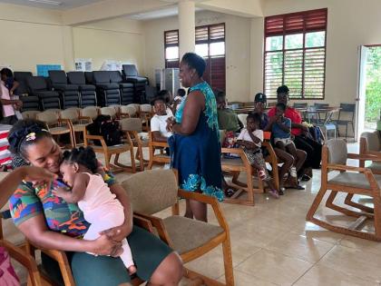Mothers participate in the Baby Matters programme, an initiative of the Violence Prevention Alliance and Project STAR.