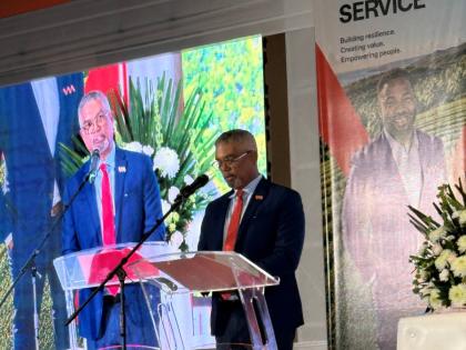 Contributed 
VM Group Chairman Michael McMorris addresses shareholders at the annual general meeting on Tuesday, July 28, 2026, at the Jamaica Pegasus Hotel in Kingston.