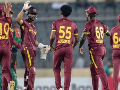 West Indies men during a game against Bangladesh in August of 2025.