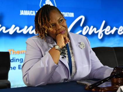 La Sonja Harrison, newly installed president of the Jamaica Teachers’ Association.
PHOTOS BY 