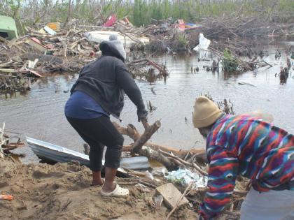 Resident volunteers in Parottee, St Elizabeth do their part to clean up a degraded mangrove forest in the community during a Bulky Waste Cleanup, in celebration of World Wetlands Day in February. The clean-up was part of the RE-LEAF initiative.