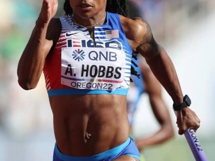 US Olympic relay silver medallist Aleia Hobbs 