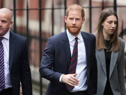Britain’s Prince Harry arrives at London’s High Court on January 21, 2026. 