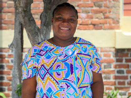 Twenty-five-year-old Amanda Hendricks, a participant in Project STAR’s Job Readiness Programme.