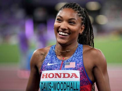 United States Olympic and world champion long jumper Tara Davis-Woodhall