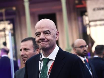 FIFA President Gianni Infantino attends the closing ceremony of the Esports World Cup at the Grand Palais in Paris, France, on Sunday, August 23.