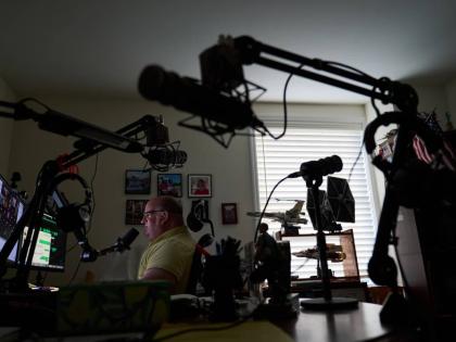  AP
Brian Glick, who is fighting to recover the $575,000 stolen from him by a scammer online, joins a group call with other scam victims at his home, where he also produces a podcast on the subject, on Wednesday, June 25, 2025, in Ballston Lake, New York, 