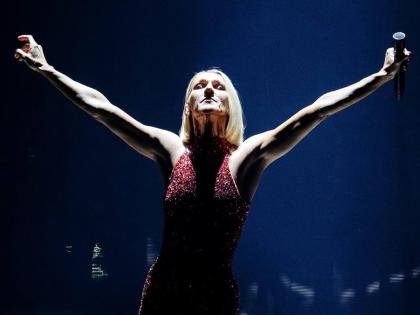 Singer Celine Dion performs during her first World Tour called Courage in Quebec City, Montreal, Canada on September 19, 2019.  