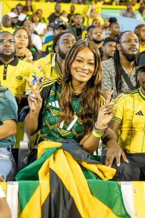 
Reggae Boyz Ambassador, Tanya Lee Perkins.