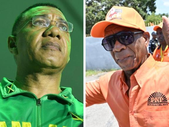 Dr Andrew Holness (left) and Paul Buchanan.