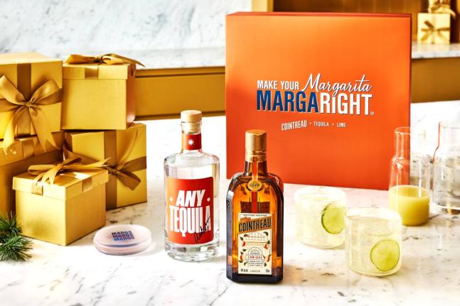The Cointreau ‘Make Your Eggnog A Margarita’ limited-edition holiday kit includes everything you need to shake up holiday margaritas.