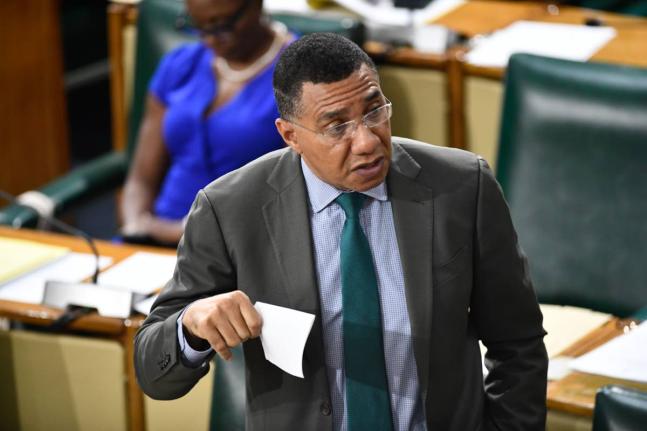 Prime Minister Dr Andrew Holness. - File photo.