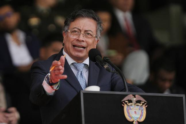 Colombian President Gustavo Petro