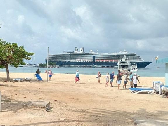 The cruise ship ‘MS Zuiderdam’ docked at the Port of Ocho Rios in St Ann on November 11.
